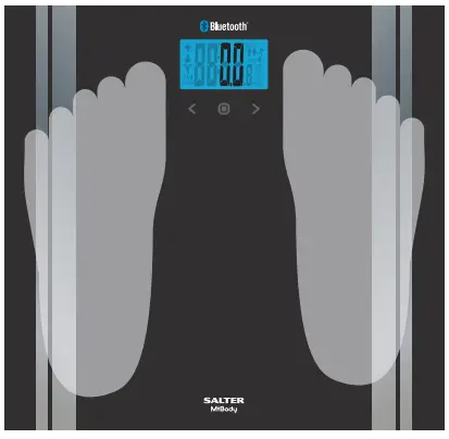 SALTER 9159 Health Premium Bluetooth Smart Bathroom Analyser Scale - Step 9