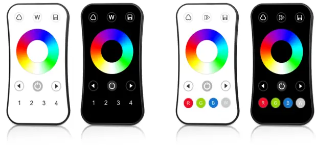 SKYDANCE-R8-1-Ultrathin-RGB-RGBW-Touch-Wheel-RF-Remote-Controller-FIG-1