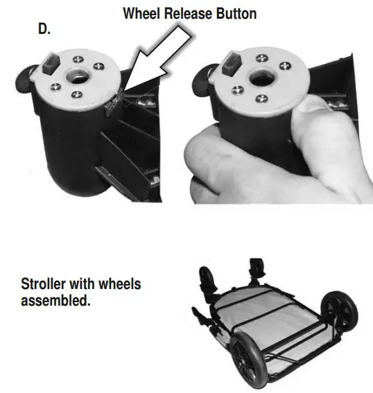 PET GEAR PG8650NZ No-Zip Excursions Pet Stroller -FRONT WHEEL Step 1
