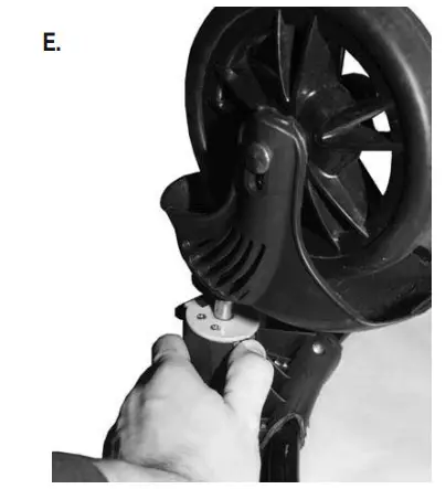 PET GEAR PG8650NZ No-Zip Excursions Pet Stroller -FRONT WHEEL Step 2