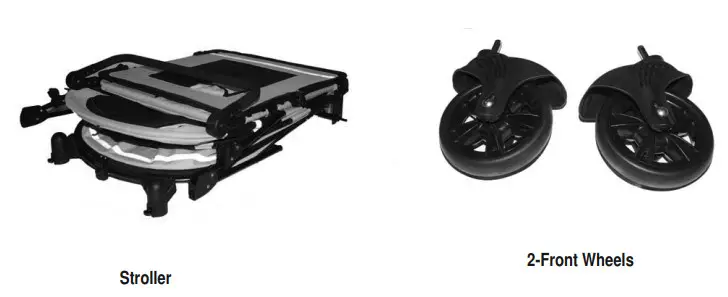 PET GEAR PG8650NZ No-Zip Excursions Pet Stroller - PARTS LIST 1