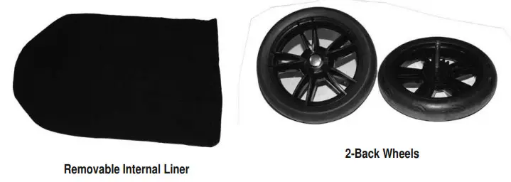 PET GEAR PG8650NZ No-Zip Excursions Pet Stroller - PARTS LIST 2