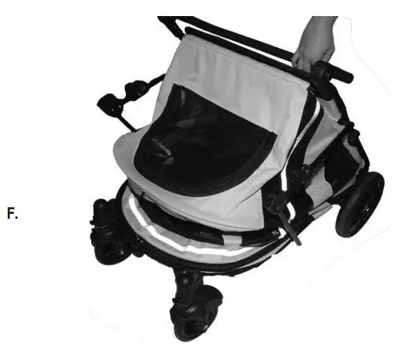 PET GEAR PG8650NZ No-Zip Excursions Pet Stroller -STROLLER