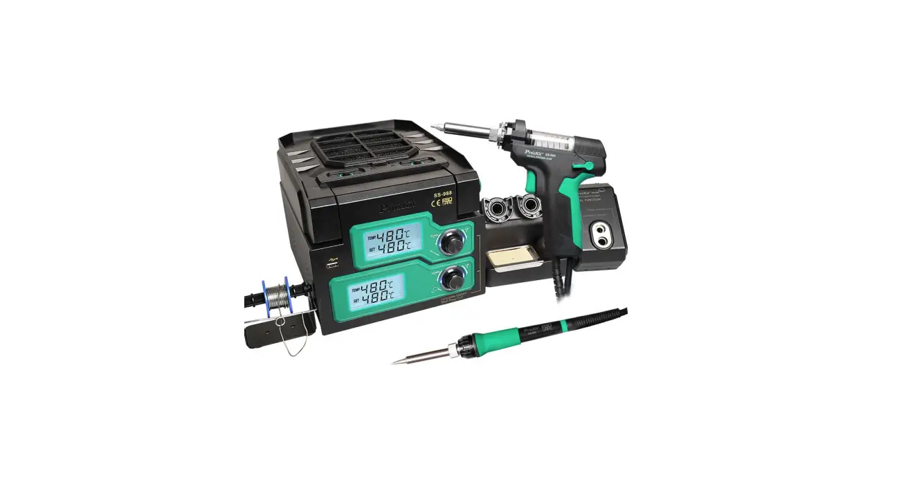 Pro Skit Ss-988 6 In 1 Multifunction Soldering Iron And Desoldering Station User Manual Pro Skit Ss-988 6 In 1 Multifunction Soldering Iron And Desoldering Station User Manual