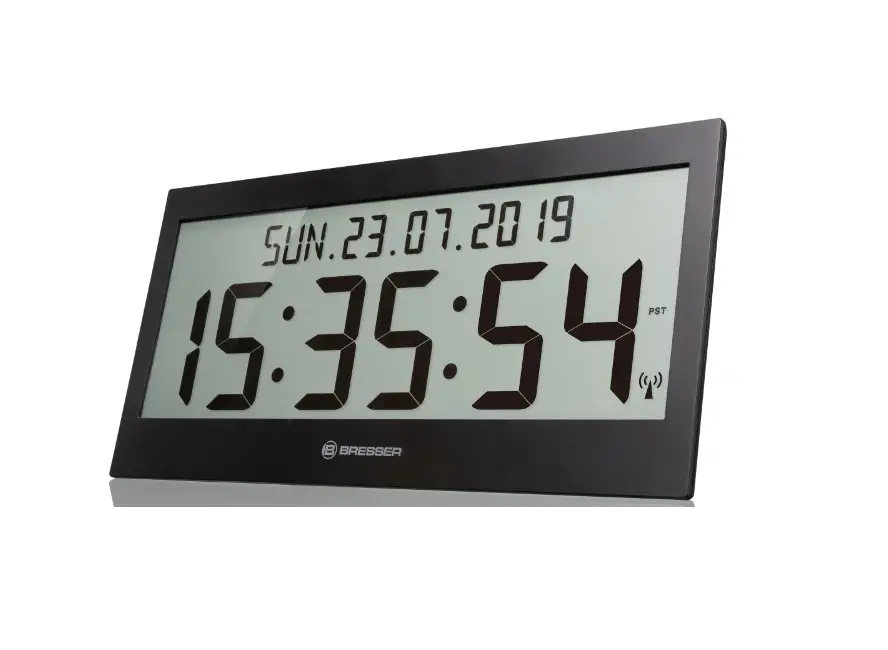 Bresser Jumbo Lcd Wall Clock Instruction Manual
