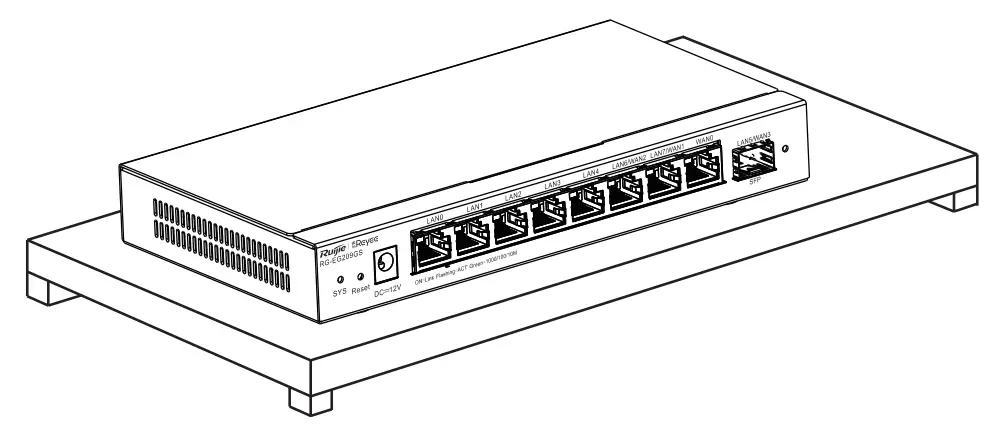 REYEE RG-EG209GS 9-Port Gigabit Cloud Managed SFP Router - fig 1