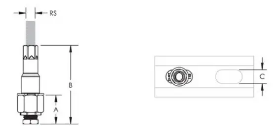 nVent CRLSL37EG Caddy Rod Lock Strut Nut - 4
