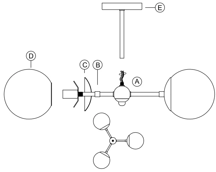 PROGRESS LIGHTING P350235 3-Light Semi-Flush - fig 1