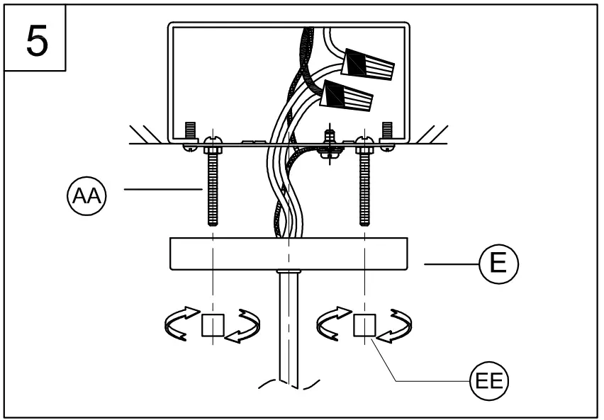 PROGRESS LIGHTING P350235 3-Light Semi-Flush - fig 8