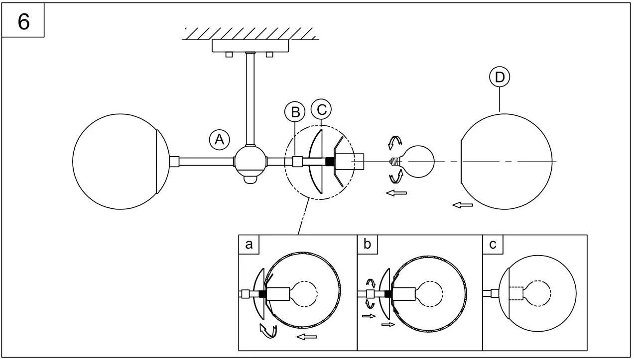 PROGRESS LIGHTING P350235 3-Light Semi-Flush - fig 9