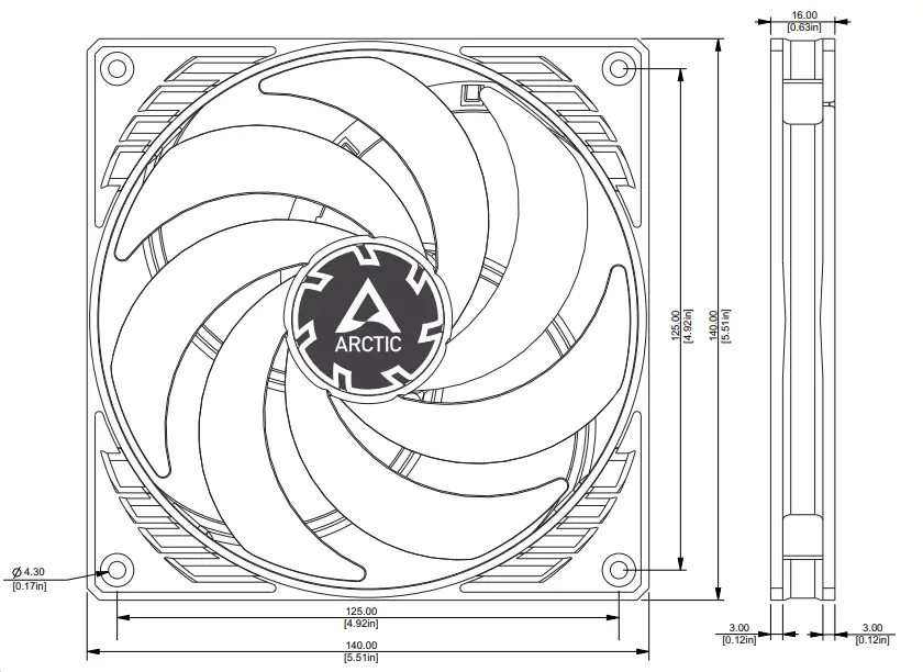 ARCTIC-P14-Slim-Series-Pressur-Optimised -mm-PWM-Fan-FIG-1