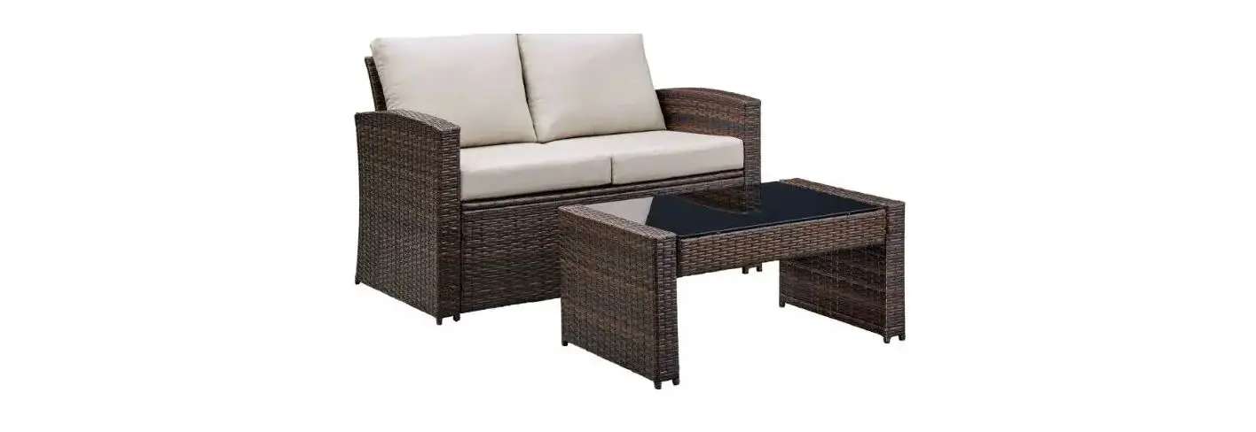 Ashley P351035 East Brook Outdoor Loveseat With Table User Manual
