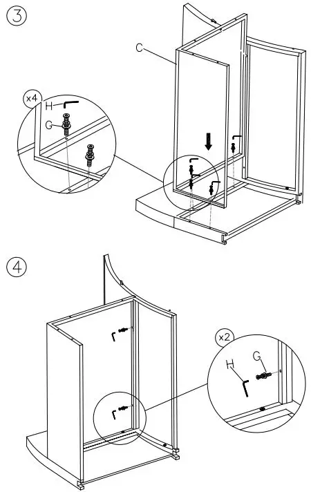 ASHLEY P351035 East Brook Outdoor Loveseat With Table-FIG4
