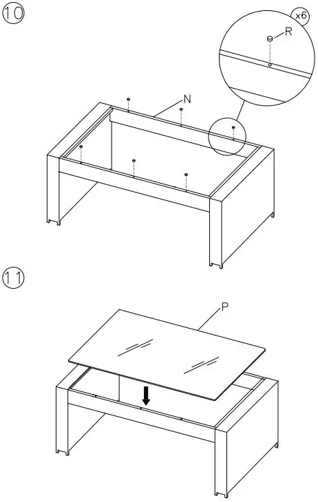ASHLEY P351035 East Brook Outdoor Loveseat With Table-FIG8