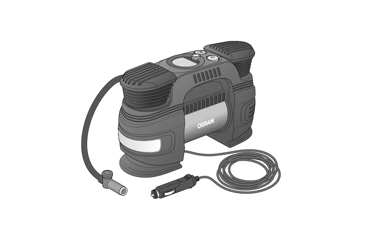 Osram Tyreinflate Oti830 Large Vehicle Digital Tyre Inflator 12v Dc Instruction Manual