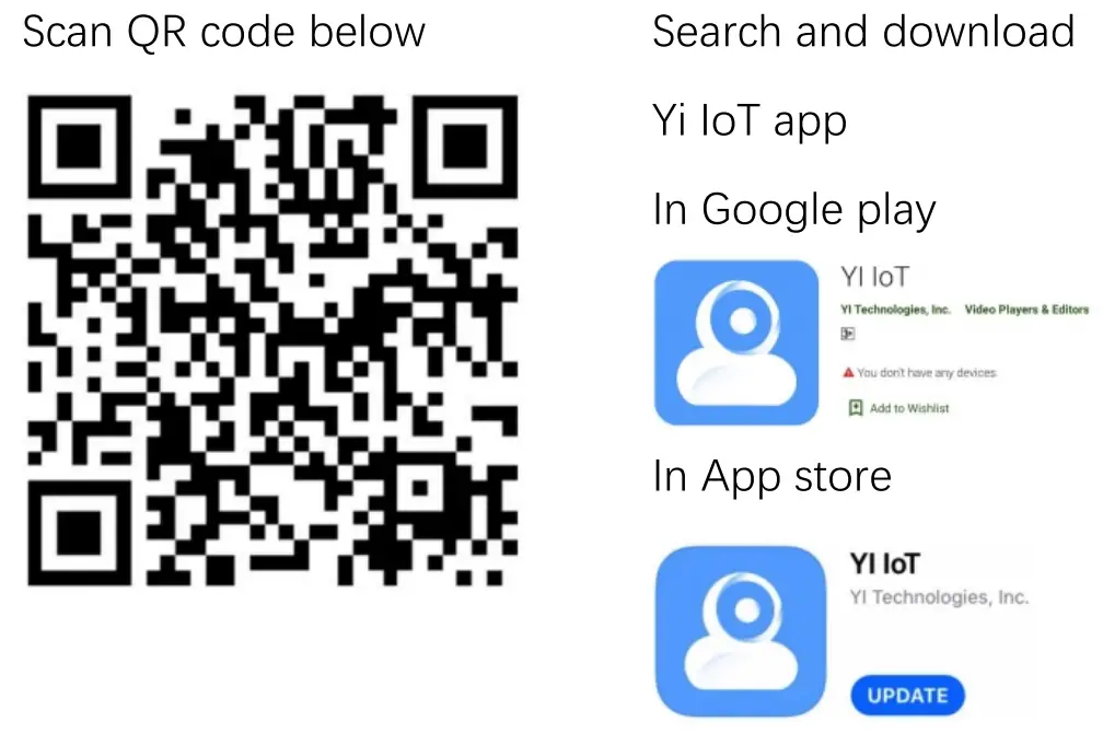 XKYPIN D2 Security Camera Wireless WiFi 1080P - qr code