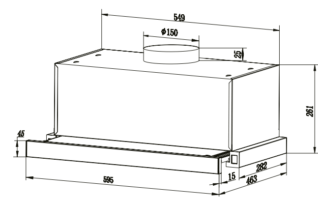 SIGURO SGR-HD-T310B Cooker Hood - fig