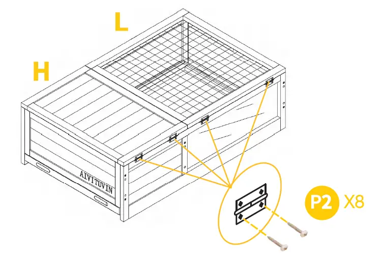 aivituvin AIR 55 Double Bunny Hutch 8