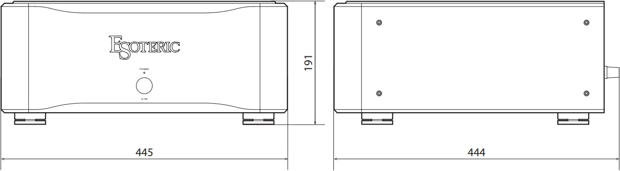 ESOTERIC S-05 - Dimensional drawings 1