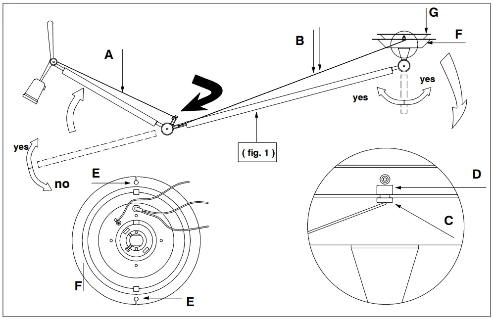 Artemide Tolomeo Off-Center Suspension Light -