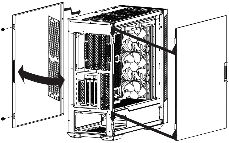 Opening the Left & Right Side Cover