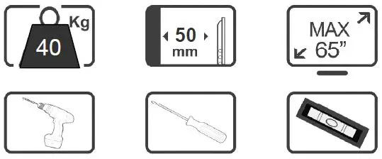 gembird-WM-65T-01-TV-Wall-Mount-(Tilt)-32-Inch-65-Inch-fig- (1)