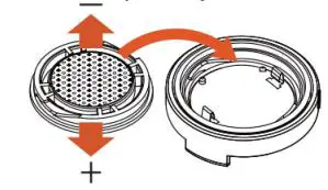 PAWBO iPuppyGo Smart Pet Activity Tracker Installation Guide - Install the CR 2032 coin battery
