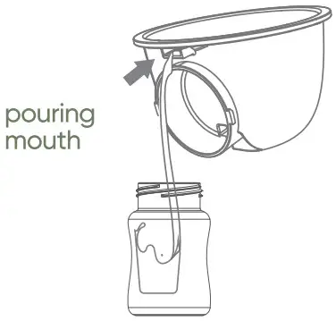 bonoch YD 1196 Electric Breast Pumps - Pouring out milk 3