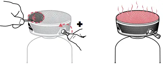 06898 Reactor 1.0L Stove System NC 1 MSR - TURN STOVE ON