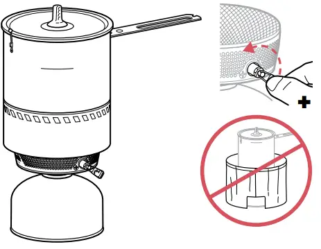 06898 Reactor 1.0L Stove System NC 1 MSR - USE STOVE TO COOK