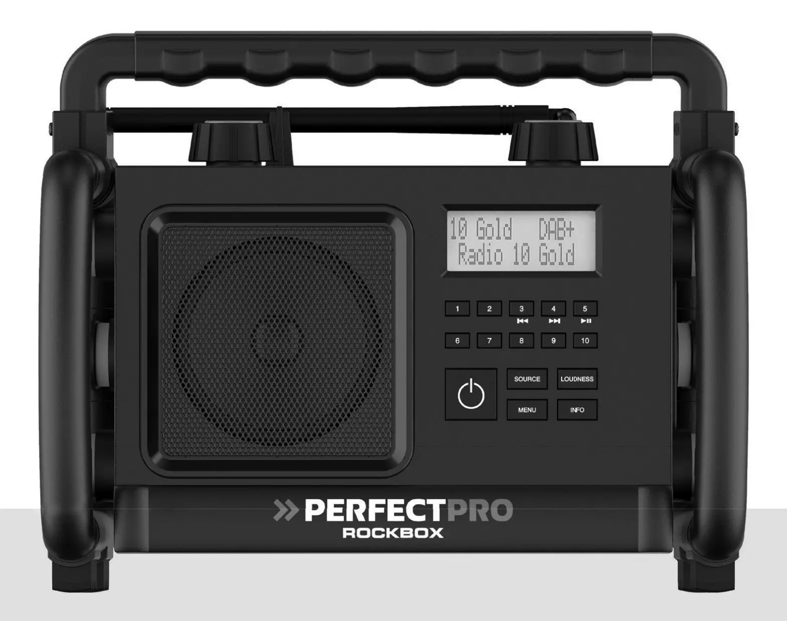 PERFECTPRO ROCKBOX No-Nonsense Jobsite Radio