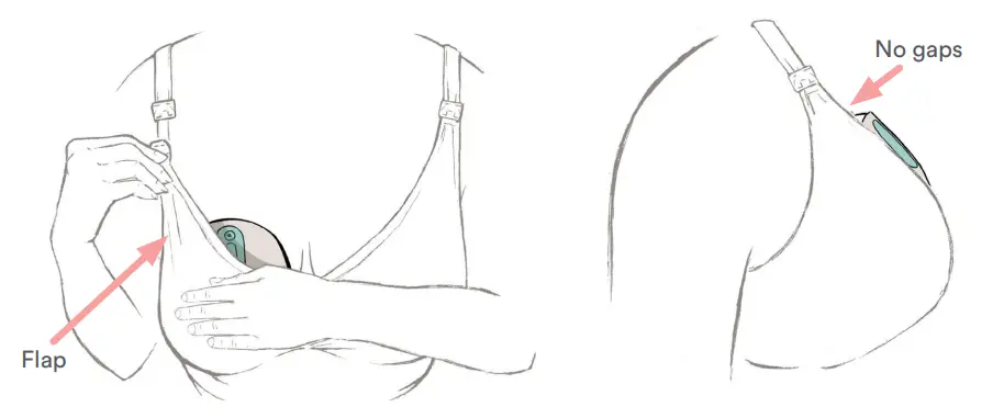 Willow Wearable Breast Pump - bra