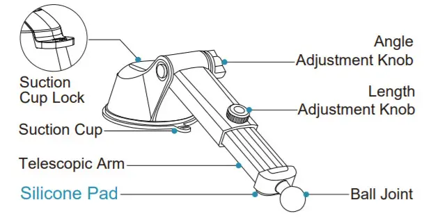 YRU C126 Universal Car Phone Holder -FIGURE 16