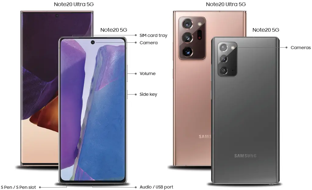 SAMSUNG Galaxy SM-N986UZNAXAA Note20 5G Smartphone about your phone