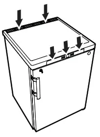 LIEBHERR Beverage Cooler- CAUTION 1