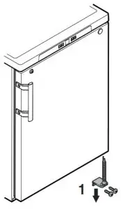 LIEBHERR Beverage Cooler- Changing over door