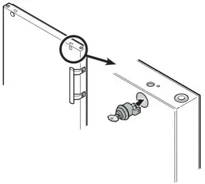 LIEBHERR Beverage Cooler- Changing over door 13