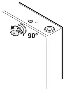 LIEBHERR Beverage Cooler- Changing over door 14