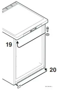 LIEBHERR Beverage Cooler- Changing over door 19