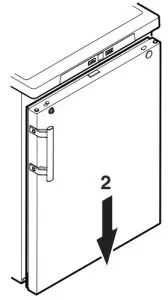 LIEBHERR Beverage Cooler- Changing over door 2