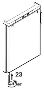 LIEBHERR Beverage Cooler- Changing over door 23