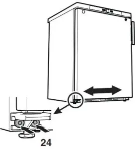 LIEBHERR Beverage Cooler- Changing over door 24
