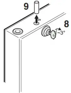 LIEBHERR Beverage Cooler- Changing over door 9