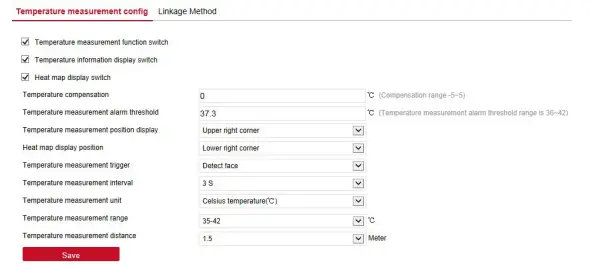 Body Temperature Measure Configuration