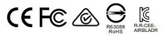 CE,FC,RoHS,AIRBLADR icon