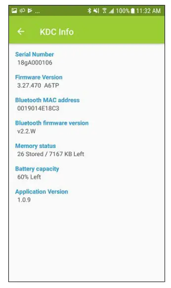 KOAMTAC KDC UHF Tag Read Write Demo- KDC Information