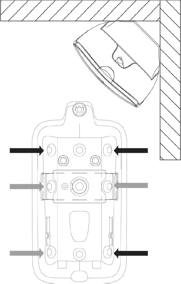Cornermount configuration