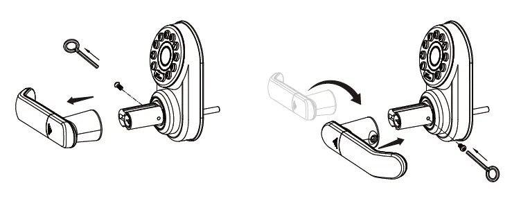 Change the handle direction