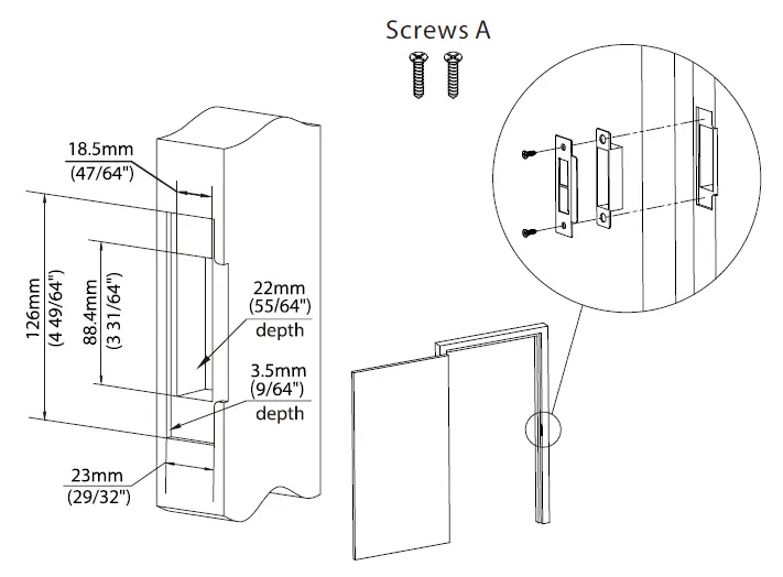 Installing Strike Plate and Box
