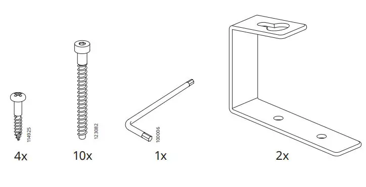 IKEA 10258155 SATSUMAS Plant Stand with 5 Plant Pots Instruction Manual - Accessories